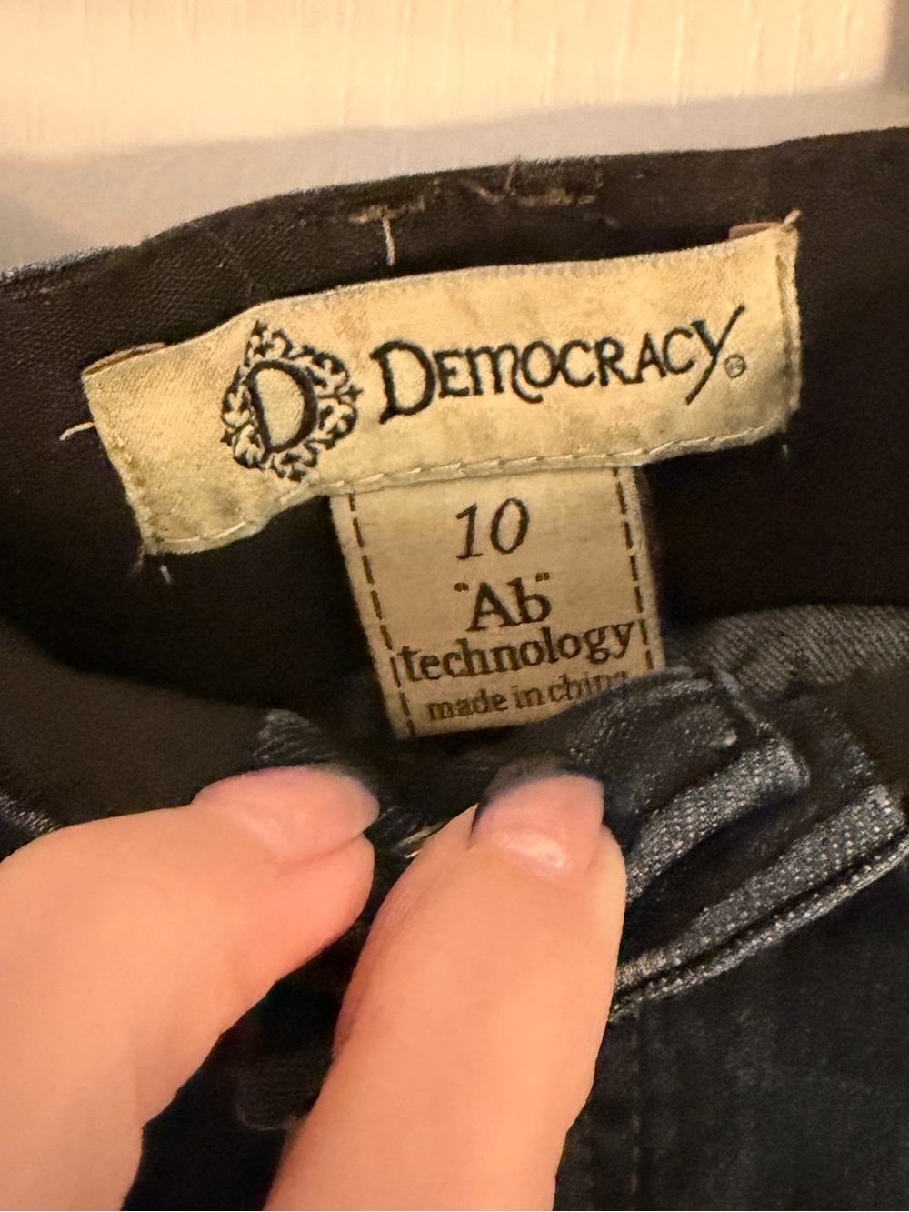 DEMOCRACY 10 Stretch Skinny Jeans Dark Wash - Picture 2 of 10